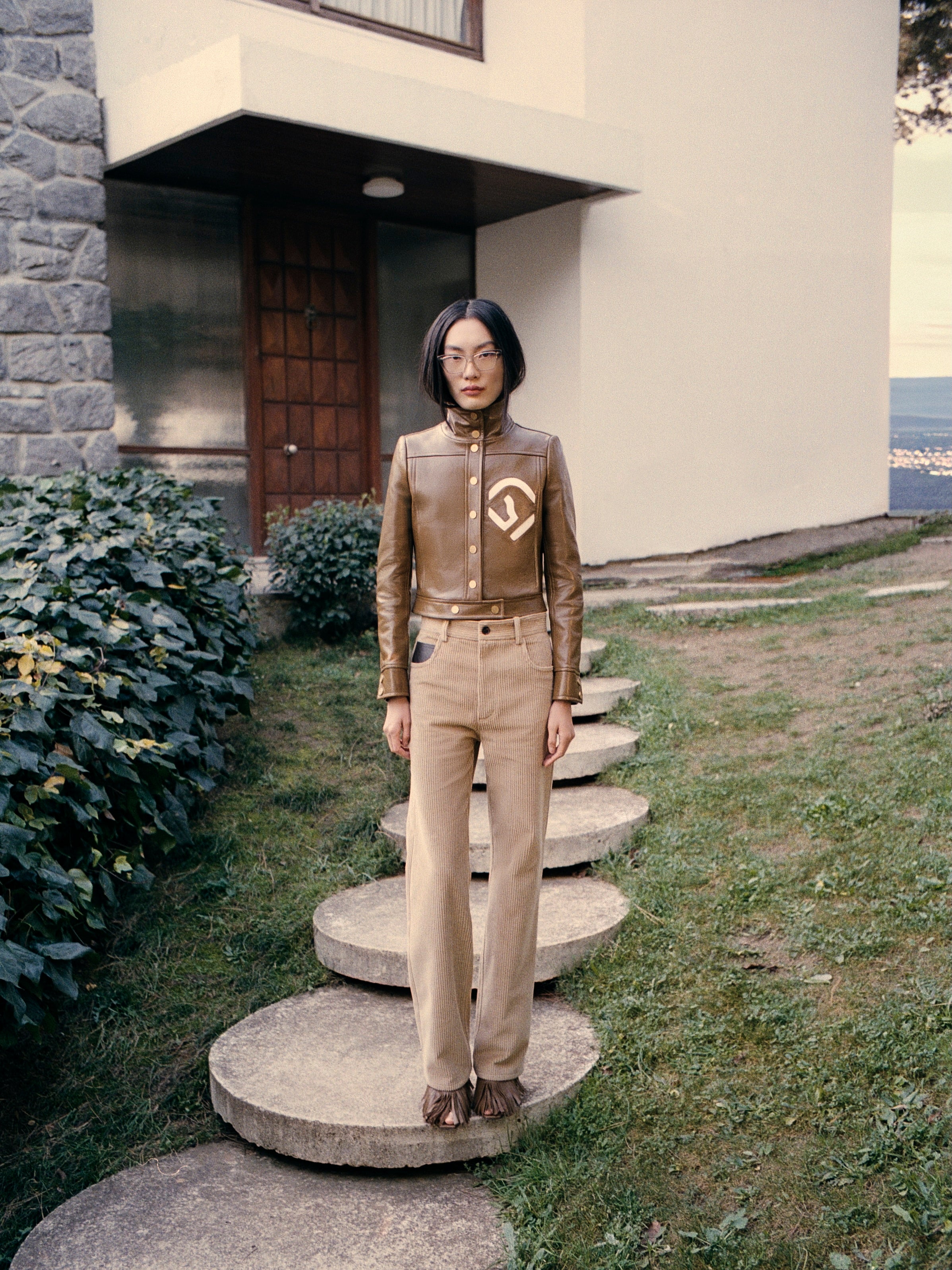 College jacket leather